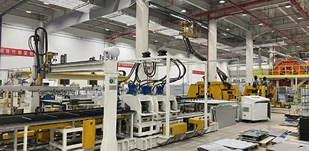 Línea de ensamblaje de refrigeradores totalmente automatizada