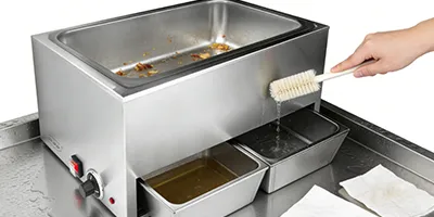 Calentador de alimentos, tipo baño María de sobremesa