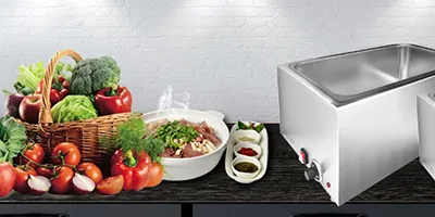 Calentador de alimentos, tipo baño María de sobremesa